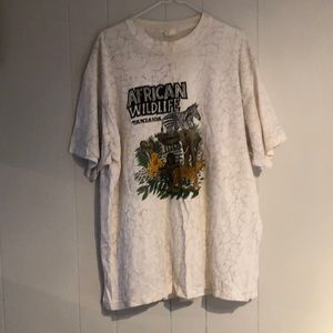 🐘VINTAGE AFRICAN WILDLIFE TANZANIA TEE 🇹🇿 🌿